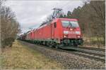 185 366-2 u.185 265-6 der DB am 09.02.2022 im Haunetal.