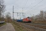185 145-0 zieht einen gemischten Güterzug durch Bochum-Hofstede (12.03.2022)