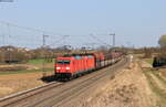 185 271-4 und 185 267-2 mit dem GAG 63157 (Oberhausen West - Singen(Htw)) bei Eutingen 28.3.22