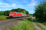 185 069 DB Cargo mit der Plattlinger Übergabe bei Postbauer-Heng Richtung Nürnberg Rbf, 27.07.2020