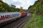 Fast geschafft.... 
185 294-6 hilft ihrer Schwesterlok 185 521-2 mit ihrem KLV Zug über die Geislinger Steige
03.10.2022