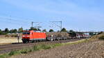 DB Cargo 185 162 mit gemischtem Güterzug EZ 51024 Maschen Rbf - Hagen-Vorhalle (Marl, NI, 18.08.2018).