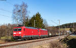 185 120-3 und 185 139-3 mit dem GAG 49054 (Buchs - Duisburg-Ruhrort Hafen) bei St.Georgen 21.2.23
