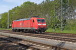 185 031-2 als Lokzug bei Diedersdorf auf den Berliner Außenring am 11.
