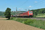 DBC 185 002-3 mit Mischer vor Uhingen 19.05.2020