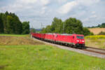 185 309 DB Cargo und 185 259 DB Cargo mit einem Innofreight Kohlezug bei Beratzhausen Richtung Regensburg, 21.08.2021