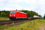 DB Cargo Bombardier Traxx 185 275-5 mit Mischer in Mainz Bischofsheim am 24.07.25