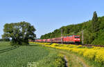 DB 185 048 + DB 185 351 mit GAG 47929 (Hamburg-Waltershof Hansaport - Linz Stahlwerke) am 14.05.2024 zwischen Northeim und Nörten-Hardenberg