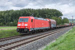 185 203-7 mit einem gemischten Güterzug bei Retzbach-Z. am 16.09.2025