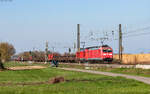 185 115 und 185 100 mit dem EZ 45007 (Mannheim Rbf - Chiasso) bei Niederschopfheim 19.3.26
