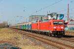 DB 185 211-0 & DB 185 202-9 mit Innofreigt in Hilden, März 2026.