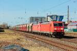 DB 185 203-7 & DB 185 050-2 mit Innofreigt in Hilden, März 2026.