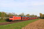 Deutschland 
Lok 185 043 von DBC zieht einem Autotransportzug in Kaarst Broicherseite 
8/4/2026