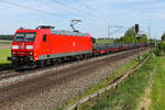185 018 DB Cargo mit Langschienen am 5.