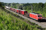 185 067 DB Cargo und Gemischtwarenladen am 18.06.2026 bei Asbach.
