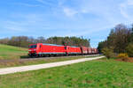 185 057 DB Cargo und 185 383 DB Cargo mit einem leeren Kohlezug bei Mimberg Richtung N�rnberg, 12.04.2022

(�berarbeitete Version, nachgesch�rft)