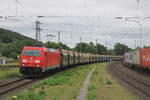 DB 185 320-9 mit voestalpine innofreight-RockTainer Sggmmrrs Richtung Hannover, am 09.07.2026 in Kreiensen