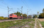 185 155 mit dem EZ 44611 (Mannheim Rbf - Basel SBB RB) in Friesenheim 10.9.26