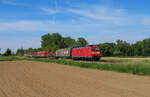 Riegel am Kaiserstuhl - 14. Mai 2025 : 185 098 mit einem Gemichten unterwegs nach Basel.
Link zum Video : https://www.youtube.com/watch?v=7ZA9K_5mHS0&t=37s