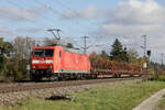 DB 185 162-5 mit modellbahngerecht kurzem Anhang bei Eglharting, 29.10.2026