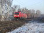 185 306-8 kurz vor dem Gbf Gelsenkirchen Bismarck.