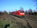 185 083 mit Gem Gterzug am 8.2.2008 in Hannover Limmer