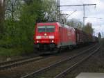 BR 185 274-8 mit Tank GZ in Richtung Bochum Langendreer  bei Bochum Nokia.(16.04.2008)