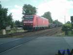 185 008-0 mit Stahlzug aus Peine Hhe Peine-Horst am 23.06.2008