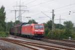 185 051-0 mit Schiebewandwaggons in Dsseldorf Eller am 23.07.08