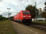 185 225-0 mit einem Gterzug in Vallendar/Rhein.24.8.08