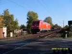 185 280-5 mit Stahlzug Hhe Peine am 20.10.2008