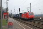 185 184-9 fhrt am 14. Mrz 2009 mit GZ durch Duisburg Bissingheim