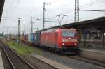 185 074-2 mit TEC 42908 Wien Donaukaibahnhof - Maschen, am 6.5.2009 durch Gttingen -> Northeim