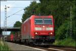 185 074 mit einem Gz Richtung Aachen-West als Umleiter an Km 26.0 16.7.2009