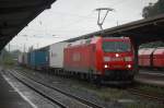 185 055 mit einem Containerzug am 5.9.2009 durch Kreiensen