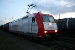 In Grokorbetha konnte ich die 185-CL 007  Veolia Transport  mit ihrem Gterzug ablichten.