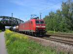 185 134 fhrt am 25.05.2005 durch Karlsruhe in Richtung Mannheim.