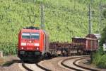 185 279-7 mit gemischtem Gterzug in Winningen an der Mosel am 02.