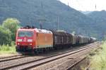 185 022-1 mit GZ in Winningen an der Mosel am 02.07.09