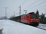 Am 30.01.10 war die 185 088 am 49156 von Wolfurt nach Bremerhaven-Kaiserhafen.