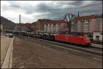 185 113 (9180 6185 113-6 D-DB) hat am 28.03.2010 die Aufgabe den  Harribo-Express , Bochum - Dillenburg, zu bespannen.