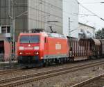 185 161-7 mit einen Gz kurz vor Dessau am 19.06.2009