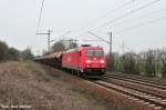 185 210-2 mit Kaliprodukten auf der Fahrt nach Lehrte (Ahlten 08.04.10)