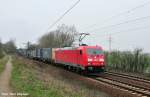 185 379-5 mit einem Norfolkline-KLV gen Lehrte unterwegs (Ahlten 08.04.10)