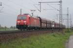 185 277-1 mit Kohlewagen am 12.05.2010 bei Dedensen/Gmmer.