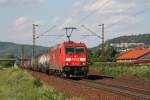 185 274 mit Gz in Richtung Heidelberg.Am 24.05.10 in Ltzelsachsen.