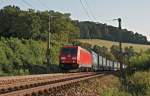 Am 20.07.2010 kam die 185 316 von Eichgraben-Altlangbach mit ihren Containerzug herunter gerollt.