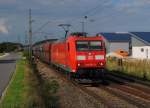 Die 185 067 hat am 09.08.2010 mit ihrem Gz den Bahnhof Zapfendorf hinter sich gelassen.