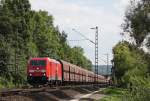 152 289-6 mit einem Gterzug Richtung Kln zwischen Bad Honnef und Rhndorf, 9.8.10