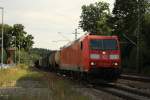 185 015 mit einem Gterzug am 30.07.2010 in Aling.